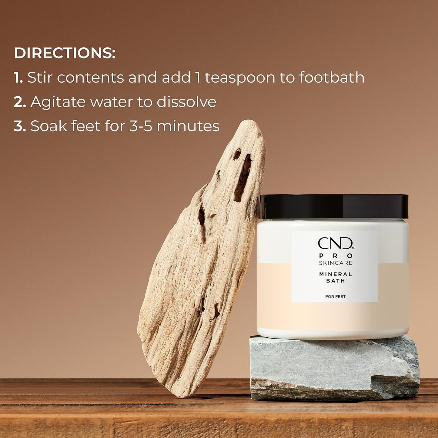 CND Pro Skincare for Feet, Mineral Bath, Exfoliating Sea Salt Scrub, Advanced Callus Remover, & Intense Hydration Treatment | Vegan, Natural Origin Formula