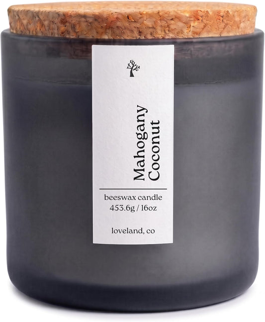 Aspen & Oak Non Toxic Beeswax Candle 16oz - Mahogany Coconut