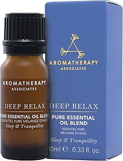 Aromatherapy Associates Deep Relax Pure Essential Oil Blend. Premium Undiluted Blend. Hand-Crafted with Vetivert, Chamomile and Sandalwood (0.33 fl oz)