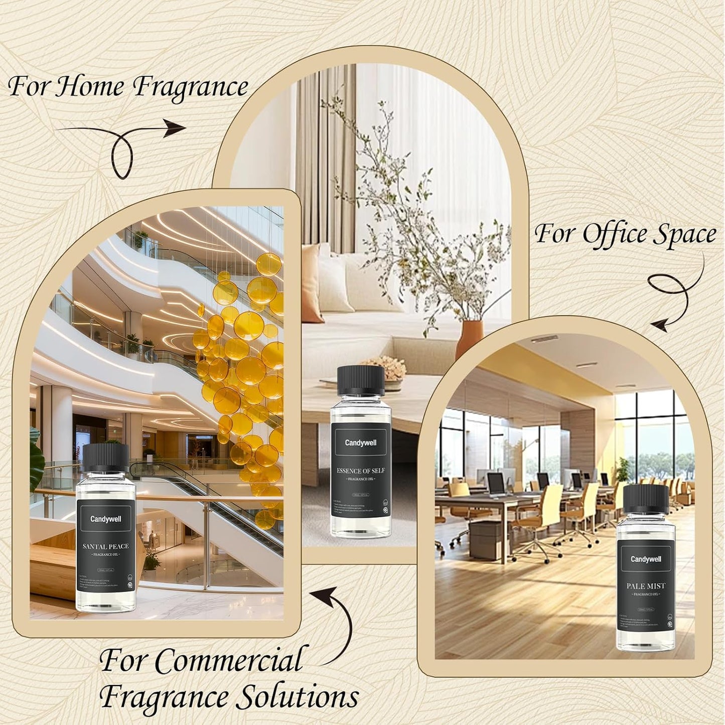 Hotel Diffuser Oil for Waterless Diffusers, Luxurious Relaxing Aromatherapy Scent Essential Oil with Cardamom, Cedar & Sandalwood, 4 Fl Oz, 120 ML, Essence of Self