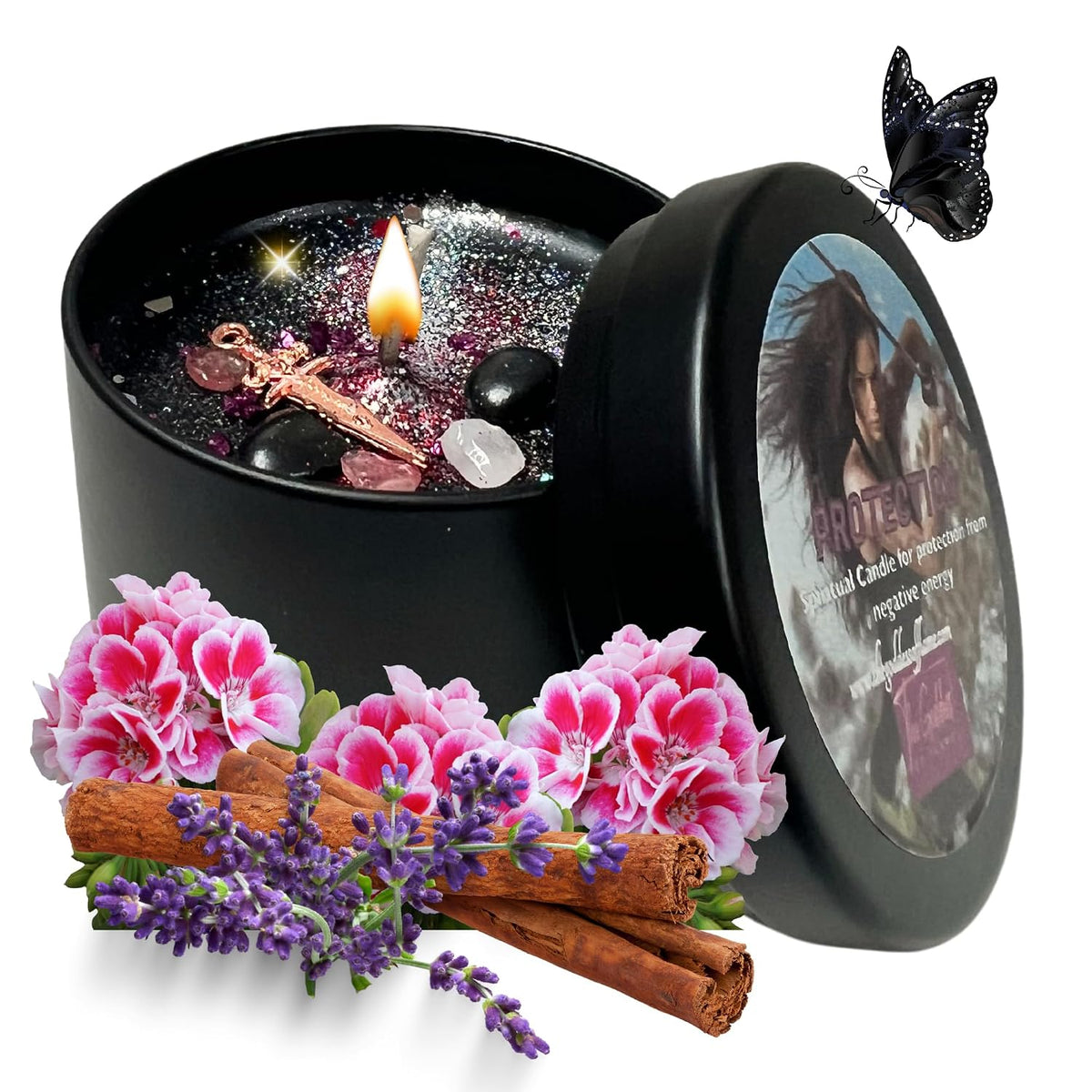 Protection Candle Spiritual Cleansing & Energy Shield