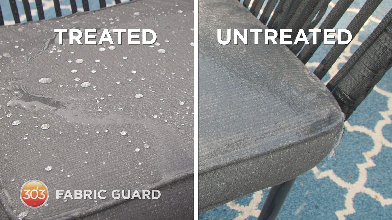 303 Products Fabric Guard, Water Repellent Spray for Outdoor Fabrics – Protects Upholstery, Cushions & Canvas, Stain Protection, Sunbrella Recommended, 32 oz