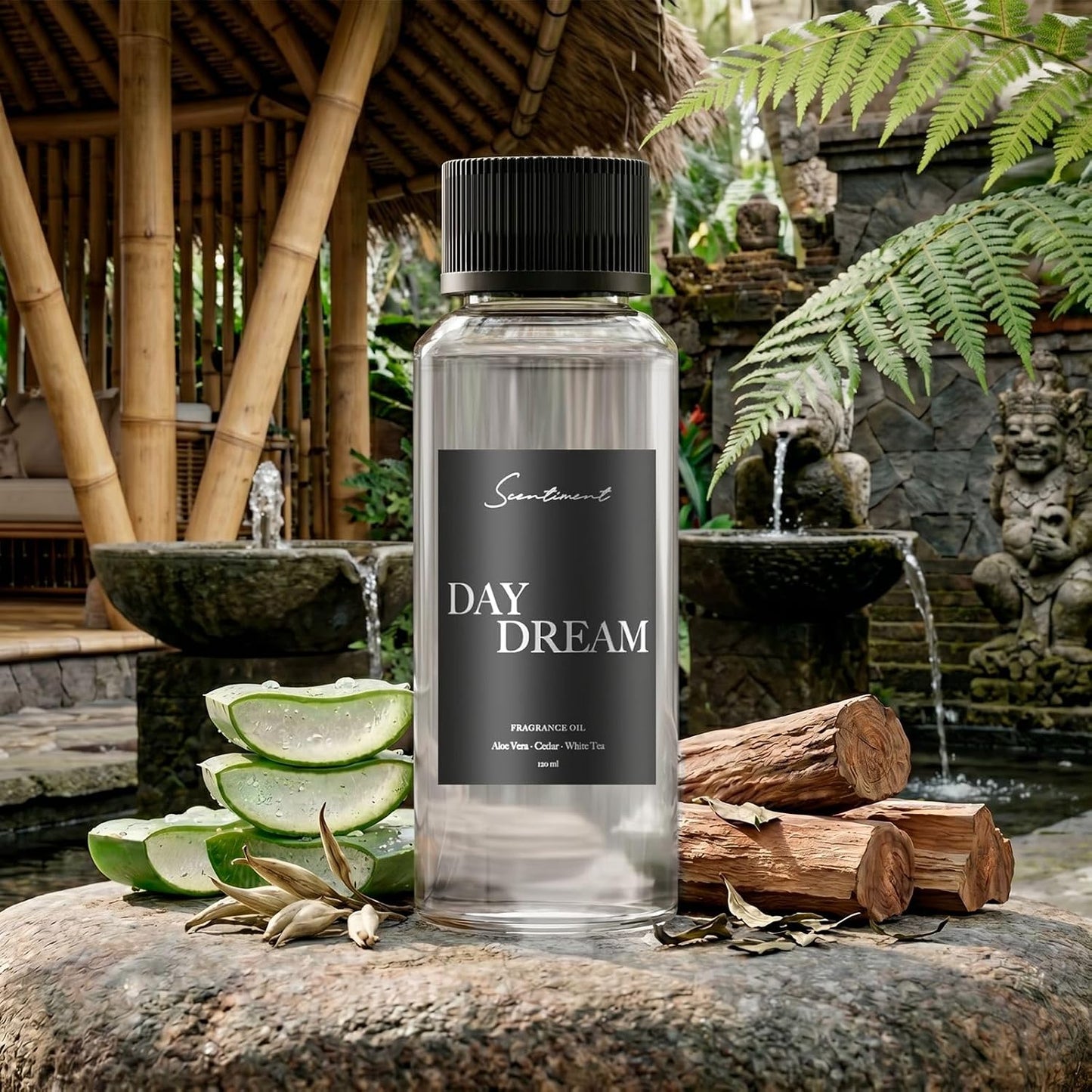 Scentiment Day Dream Diffuser Oil - Premium Hotel Scent with Notes of Aloe Vera, Cedar & White Tea Home Scent, Hotel Fragrance Oil Diffuser Refill - 4.06 fl oz (120 mL)