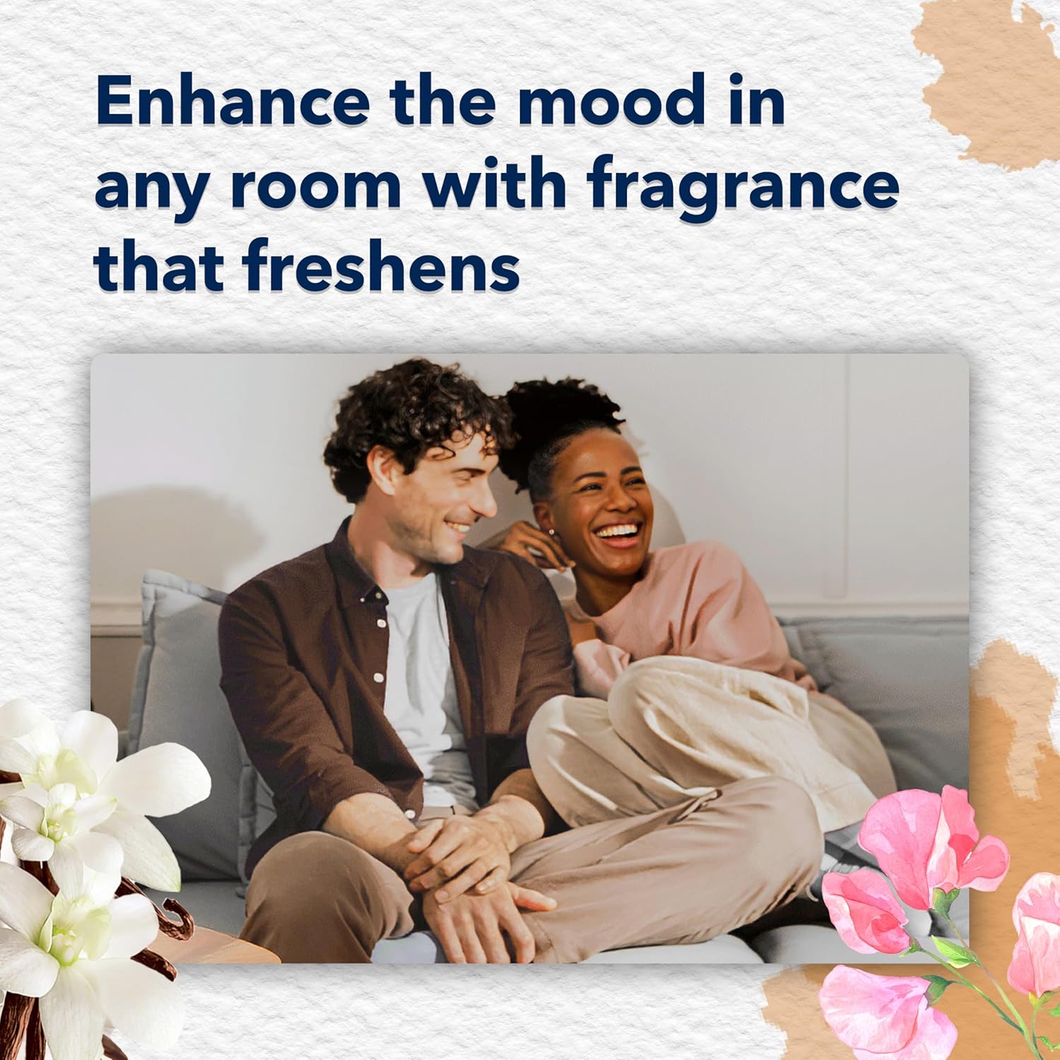 Glade PlugIns Refills Air Freshener, Scented and Essential Oils for Home and Bathroom, Sheer Vanilla Embrace, 1.34 Oz, 2 Count