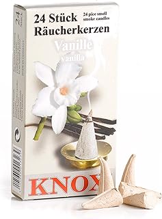 Knox Vanilla Scent German Incense Cones Made in Germany for Christmas Smokers