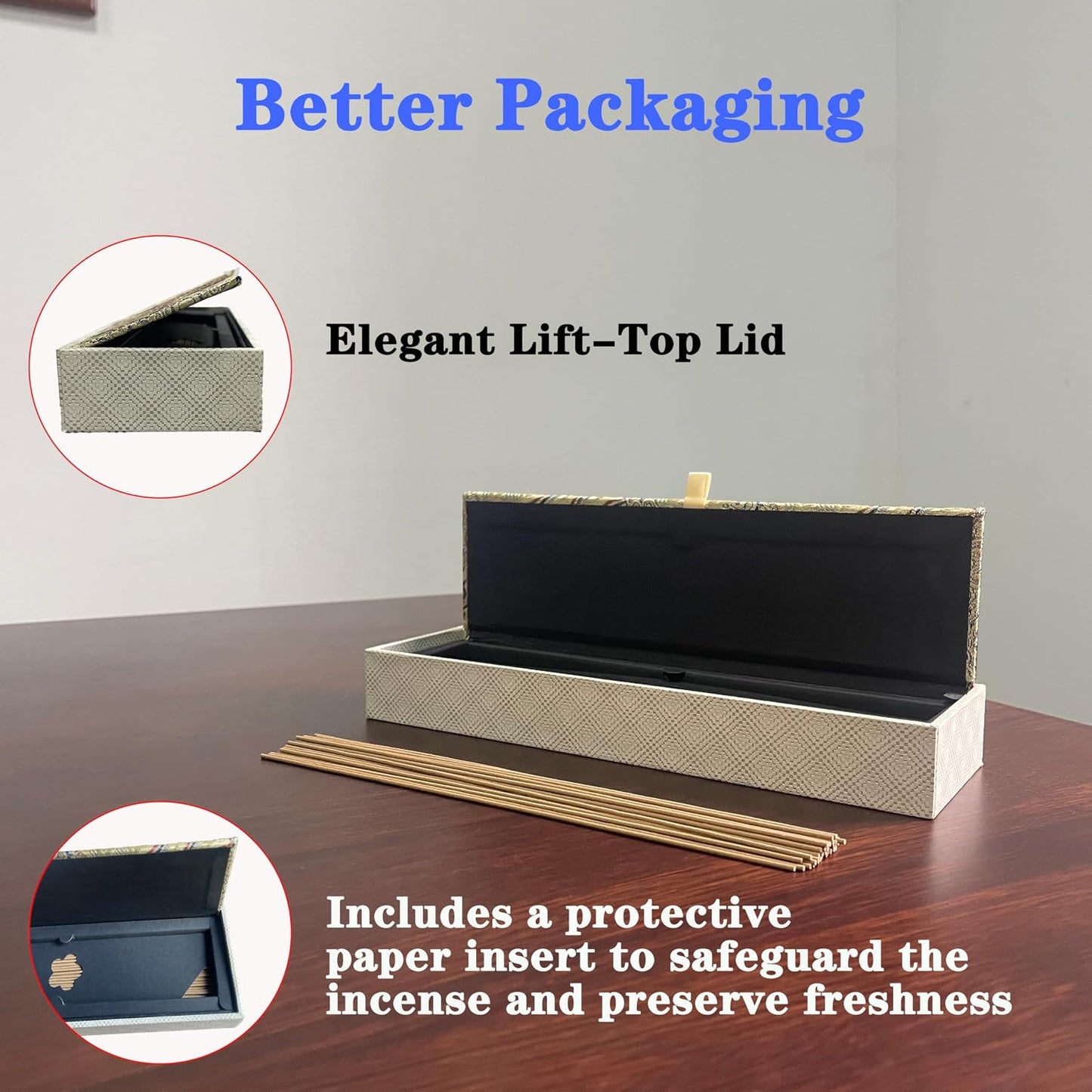 Chinese Natural Kynam Agarwood - Boasts a Distinctly Unique Aroma,ldeal for Home Incense, Meditation & More|Sustainable Harvesting Premium Incense Sticks 8 Inch Traditional 40g,