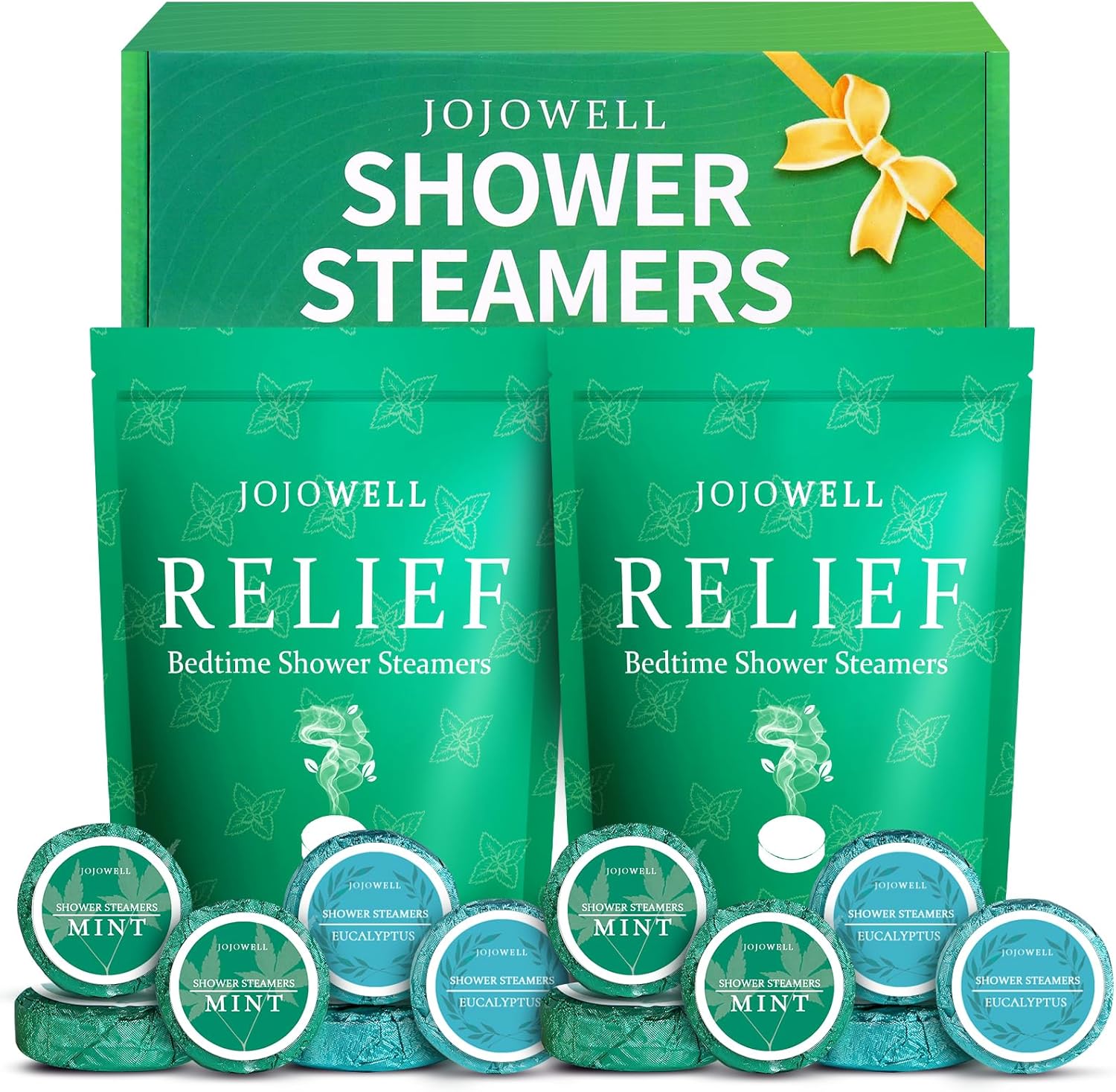 Eucalyptus & Mint Shower Steamers Aromatherapy with Essential Oils - 12 Pack Gifts for Women Men, Eucalyptus for Shower, Nasal Relief, Birthday Mothers Day Gifts for Mom Wife