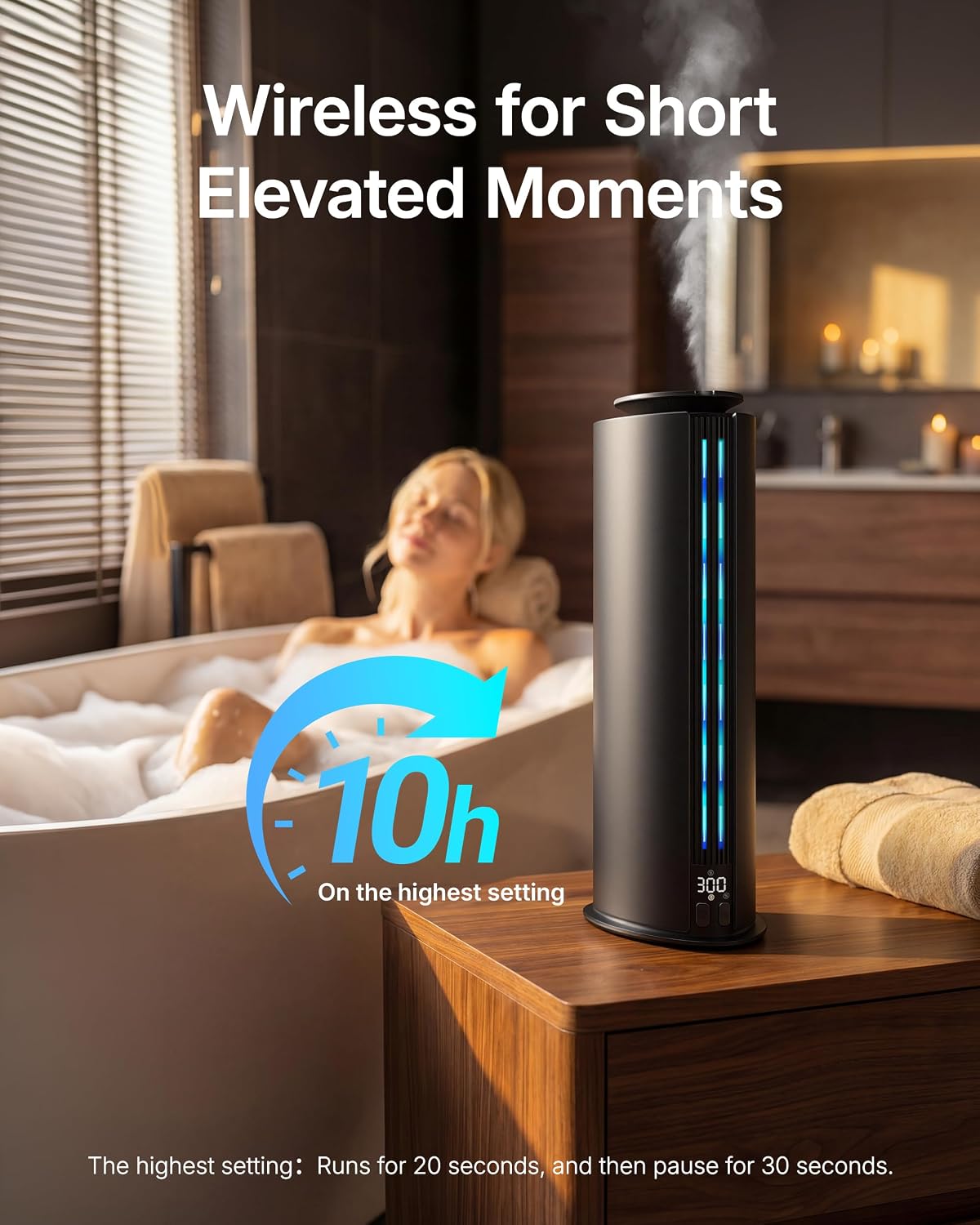 Aromadd 1700 Sq Ft Cordless Hotel Collection Diffuser, Portable Waterless Diffuser, 100ml Scent Air Machine for Home Cold Air Essential Oil Diffuser for Large Room Office, Quiet (Titanium Gray)