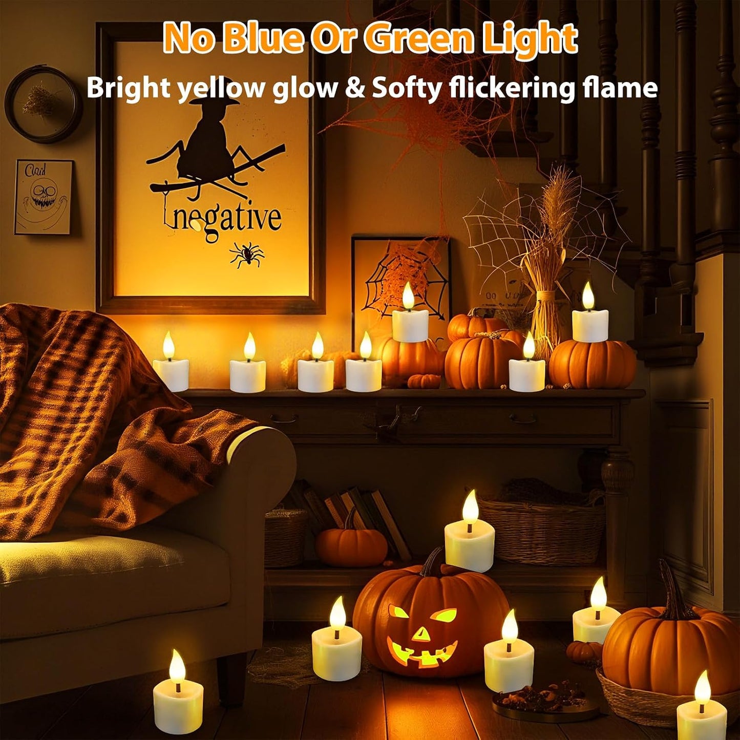 JNOEC Rechargeable Flickering Flameless Candles, 8 Pcs Fake Electric Tea Lights with Remote Control and Timer, Safe & Realistic Flame Effect LED Candles for Party, Wedding, Aniversary, Easter Decor