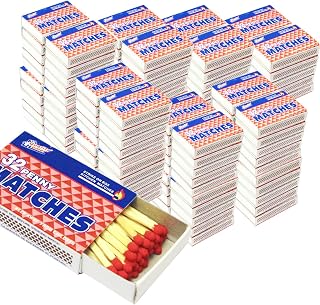 100 Boxes - Wooden Kitchen Matches, Strike On Box Type