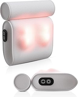 MONET Massaging Bath Pillow — Shiatsu Neck and Back Massager for Tub with 2 Speeds — IPX8 Waterproof Deep Kneading Comfort — 4 Massage Nodes USB-C Rechargeable — Spa Gift for Women — Fits All Tubs