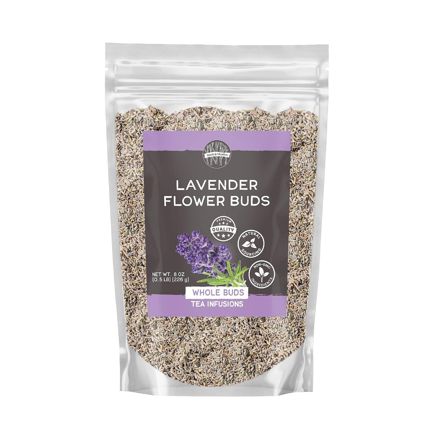 Birch & Meadow Lavender Flower Buds, 8 oz, Sweet-Smelling Sachets, Home Decor