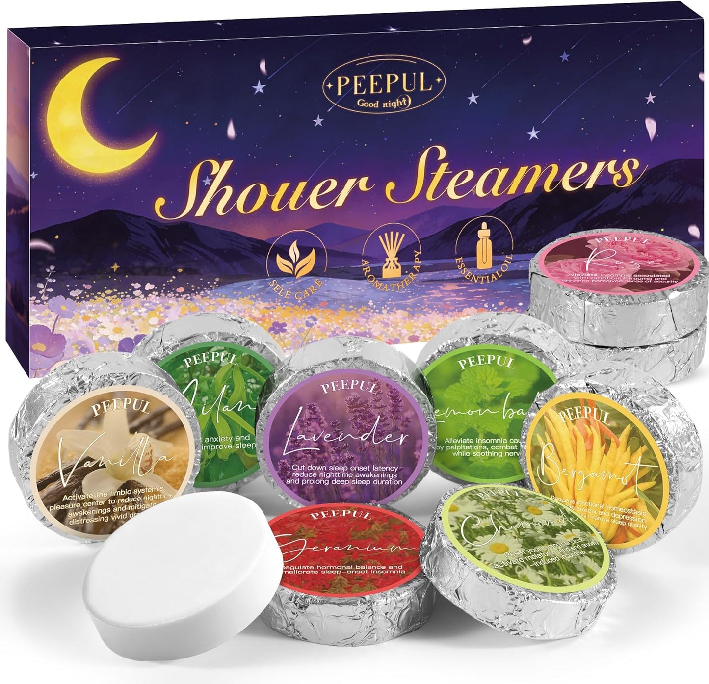 Shower Steamers Aromatherapy Birthday Gifts for Women - 10 Pack,Gifts for Wife Mothers Daughter Sister Stress Relief & Deep Relaxation Self Care Home Spa Essential
