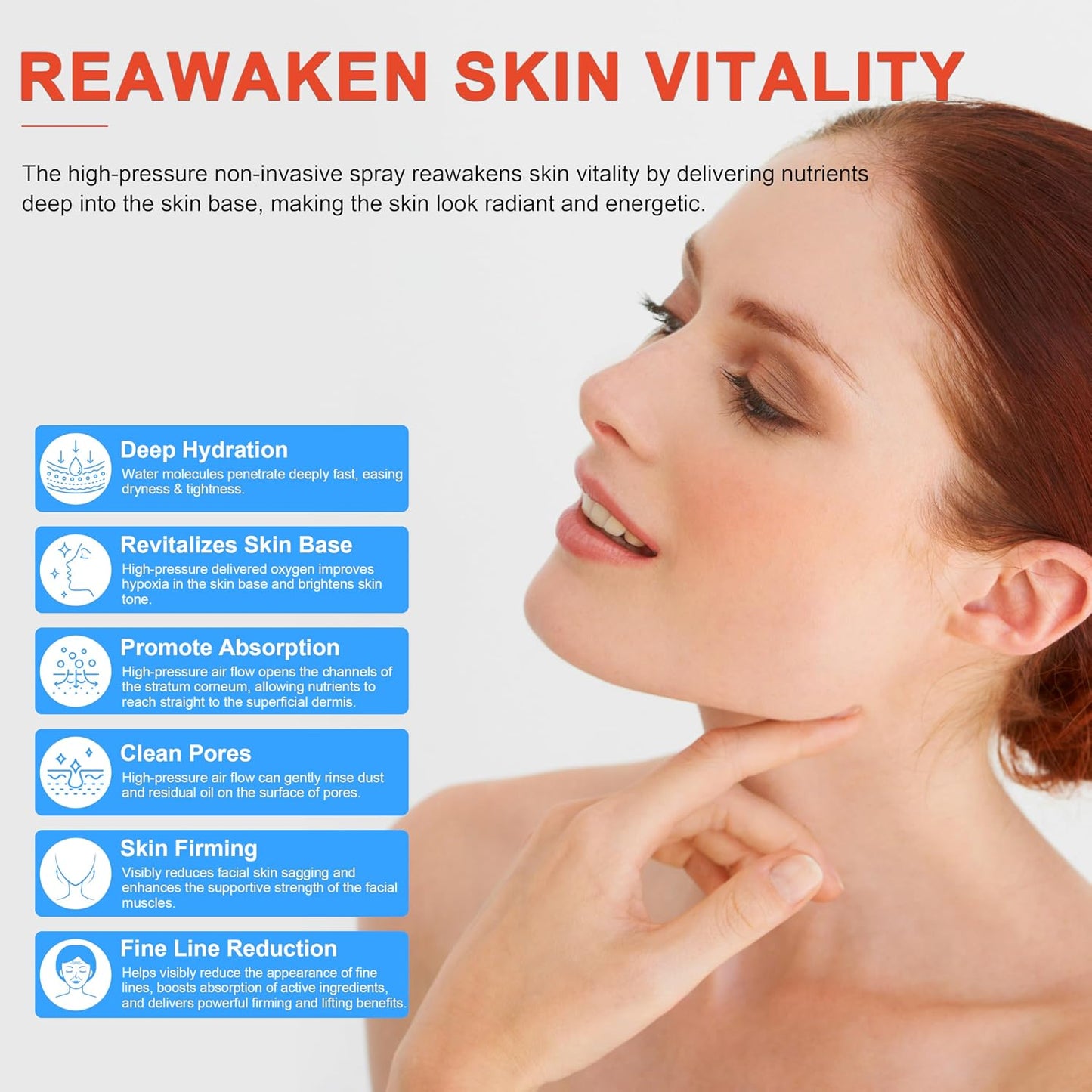 Elitzia 2 in 1 Jet Peel Rejuvenation Beauty Machine Facial Care Peeling High Press Facial Oxygen Sprayer Noninvasive Water Photometer Replenishing Repair Noninvasive Transdermal Absorption ETJP02