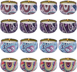 kedtui Scented Candles Gift Set, 32 Pack | Aromatherapy Candle, Natural Soy Wax, Travel Tin Candles, For Home Scented