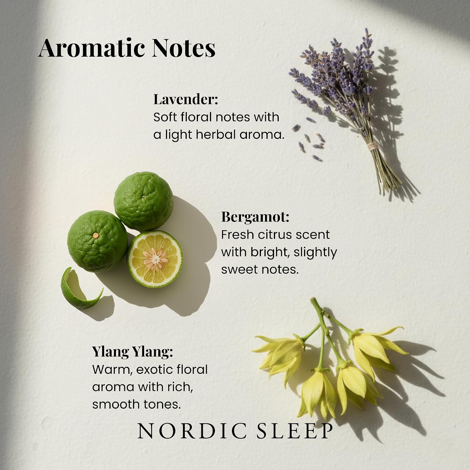 Nordic Sleep Sleep by Fossflakes, Mist 190 ml – Calming Pillow & Room Spray with Lavender, Ylang-Ylang & Bergamot, Probiotic Odor Neutralizer, Go to Bed Aid Mist for Bedroom