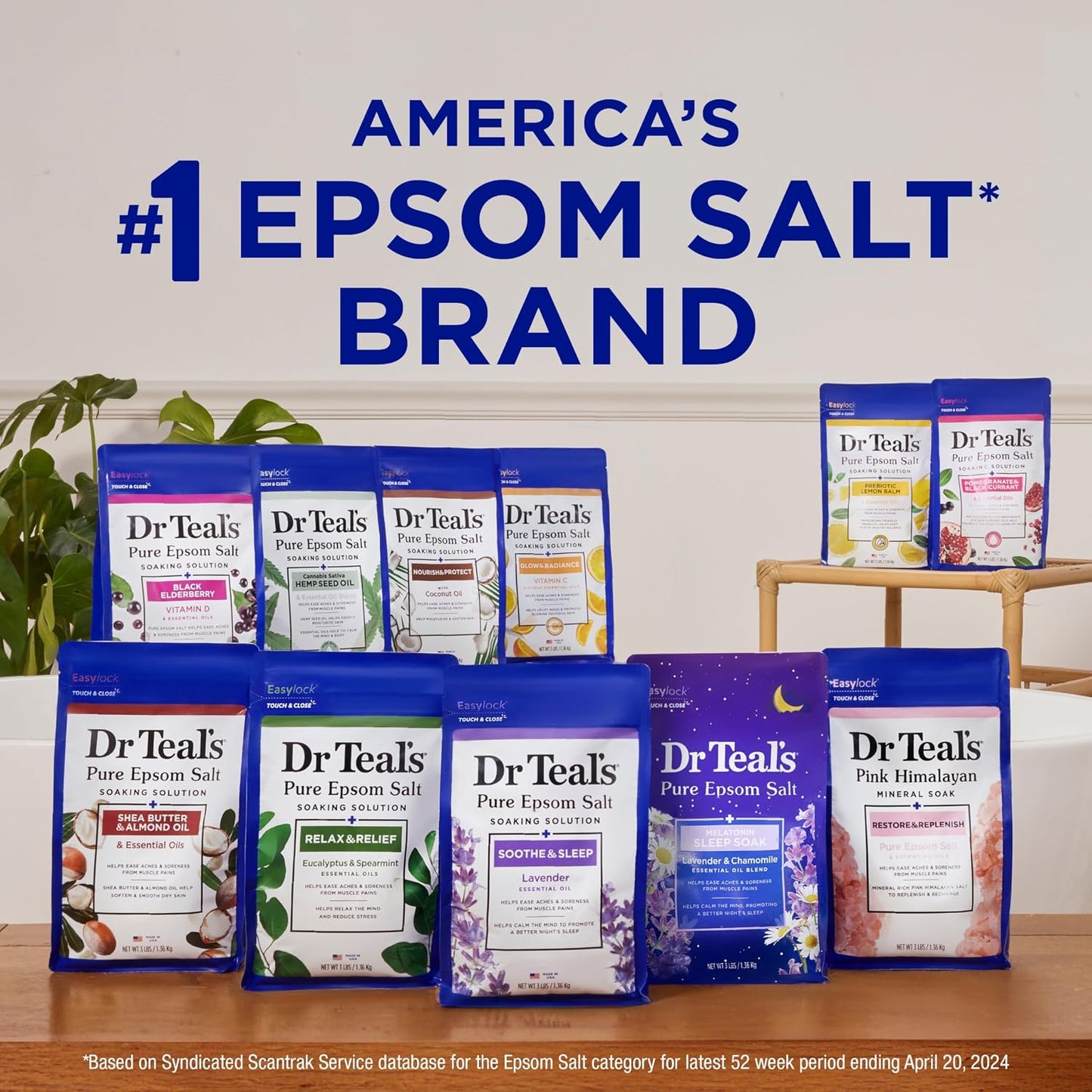 Dr Teal's Epsom Salt Soaking Solution, Chamomile, 48 Oz