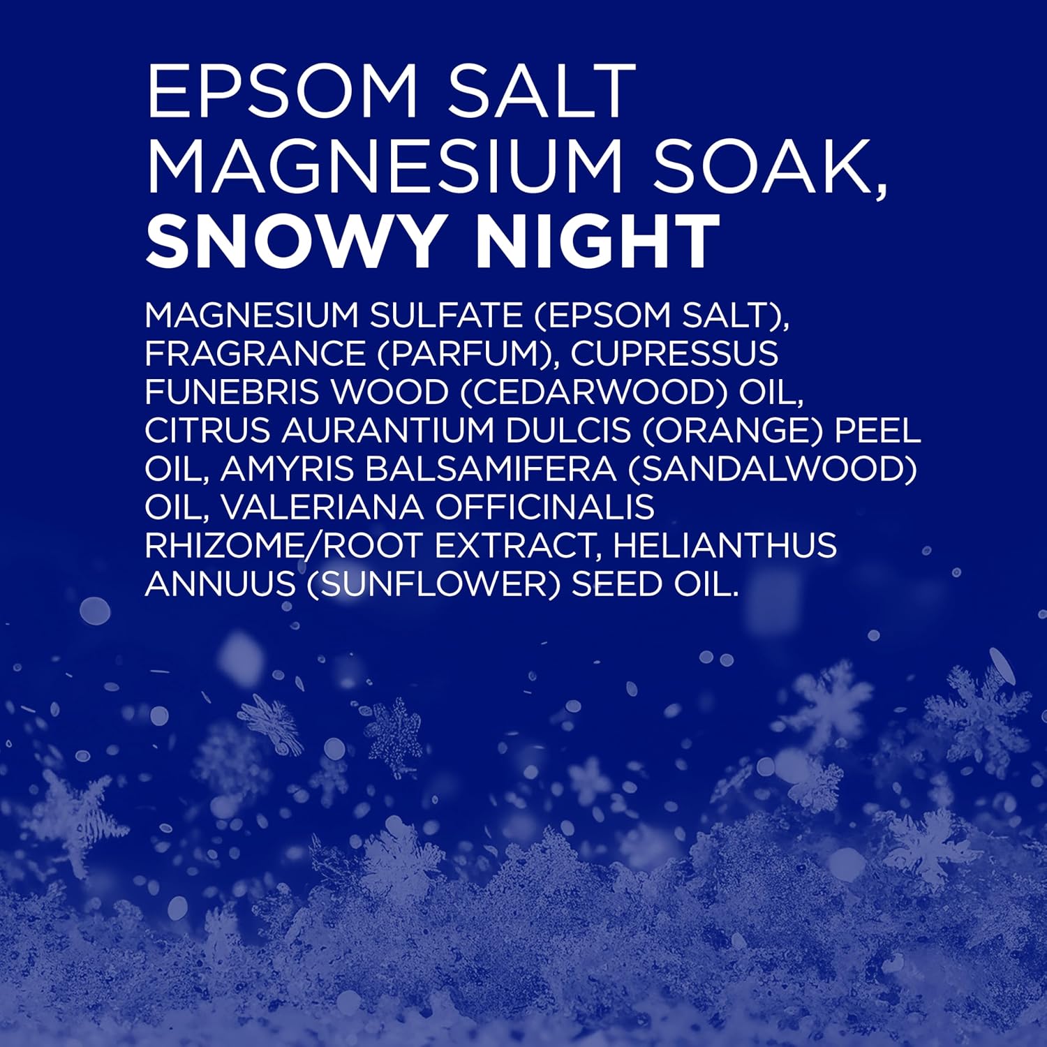 Dr Teal's Epsom Salt Magnesium Soak, Snowy Night, 3 lbs