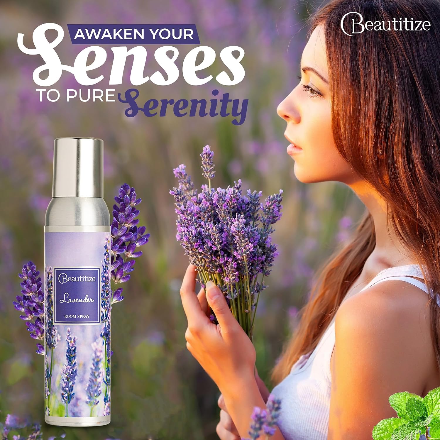 Room Spray Air Freshener, 6.34 Fl oz | Odor Eliminator Spray | Air Fresheners for Home Long Lasting | Room Fresheners | For Home, Furniture, Fabrics (Lavendar)
