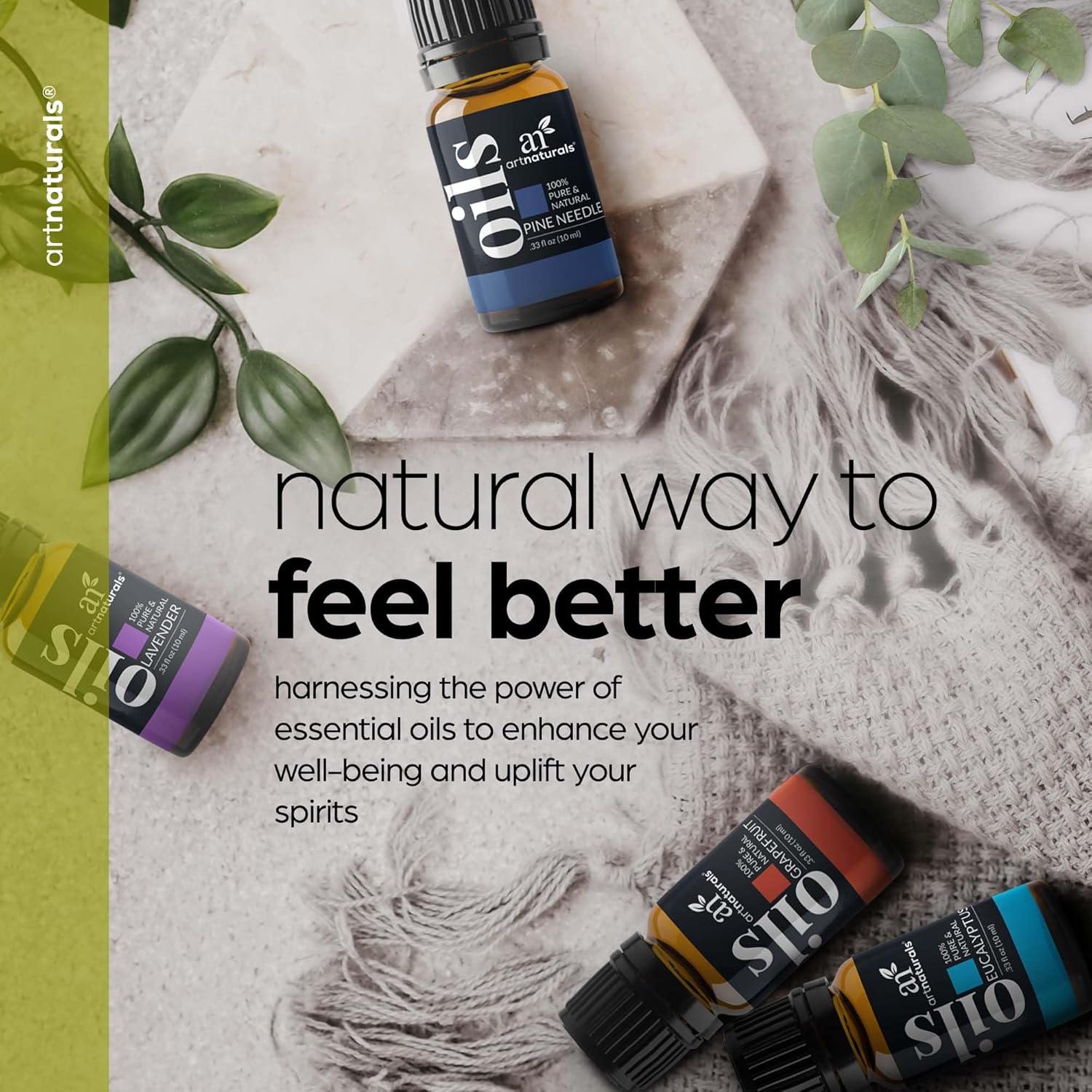 ArtNaturals Aromatherapy Essential Oil Set - 100% Pure of the Highest Therapeutic Grade - Premium Gift Set (Top 16 Essential Oils)