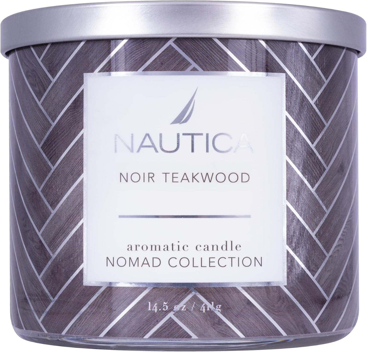 Nautica Noir Mahogany Teakwood Scented Candle Large