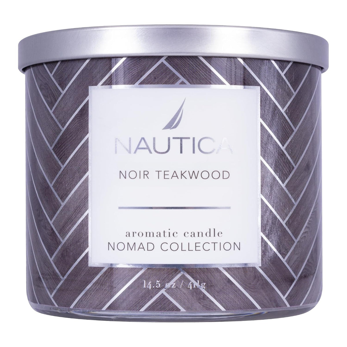 Nautica Noir Mahogany Teakwood Scented Candle Large