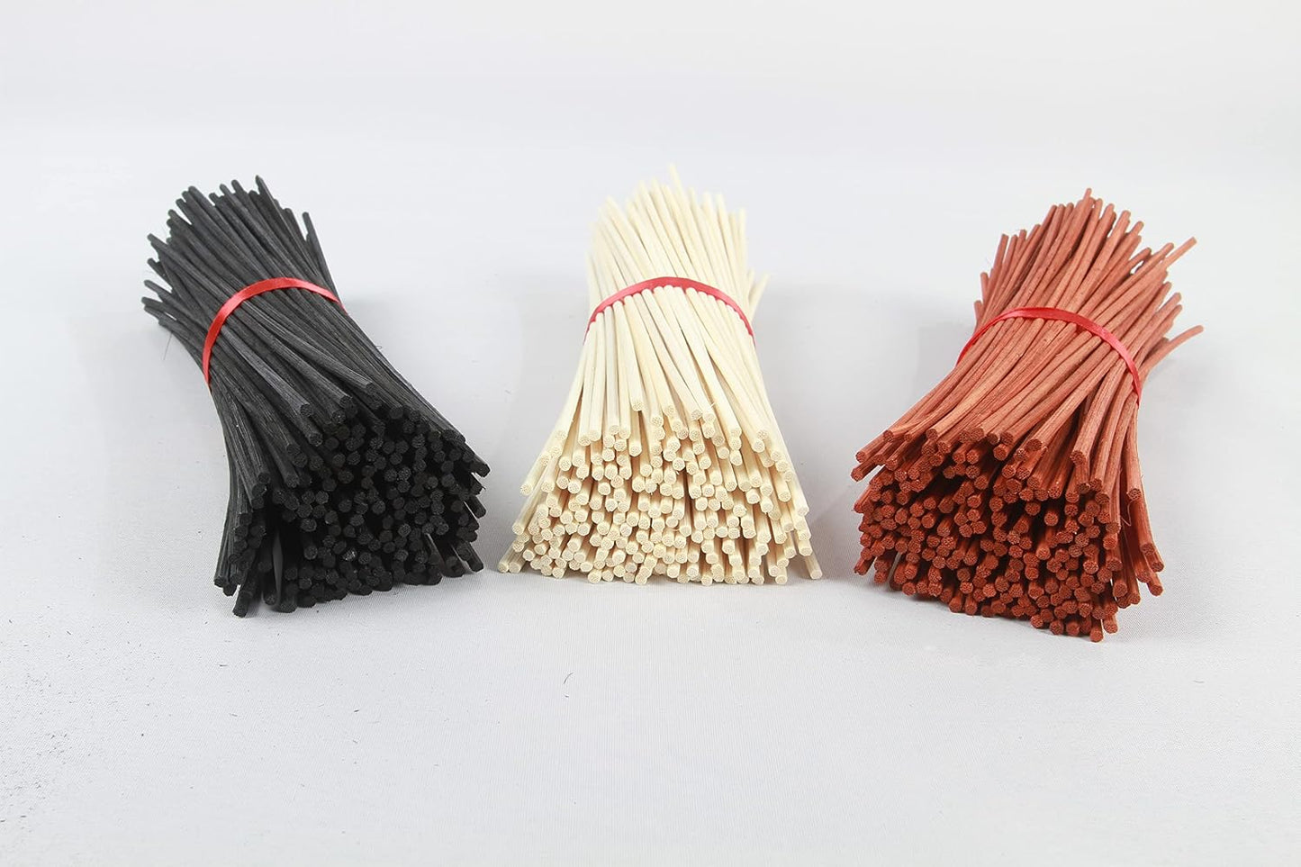 120PC Reed Diffuser Sticks,Diffuser Refills,Natural Rattan Essential Oil Aroma Refill Wood Sticks for Spa, Home,Office (Black and Orange and Natural)