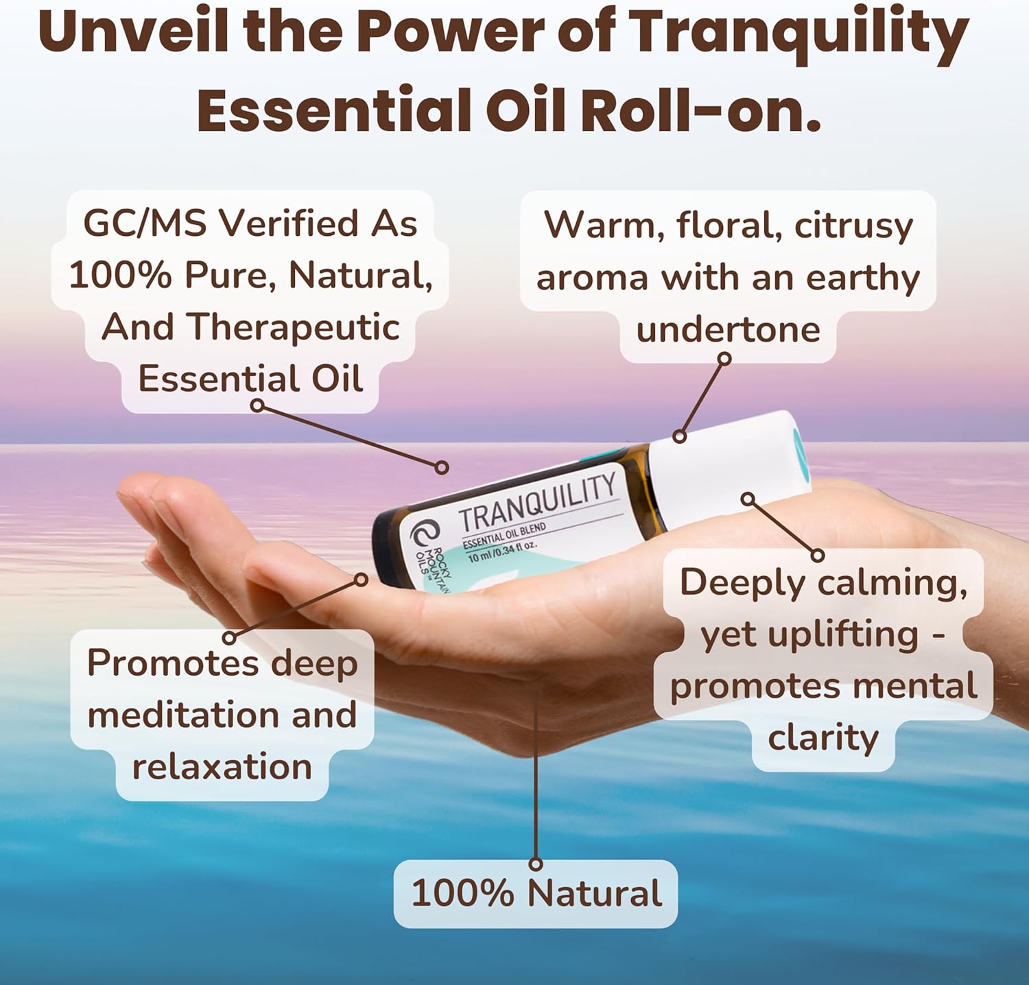 Rocky Mountain Oils - Tranquility Roll-On Blend 10 ml - Pure Essential Oils