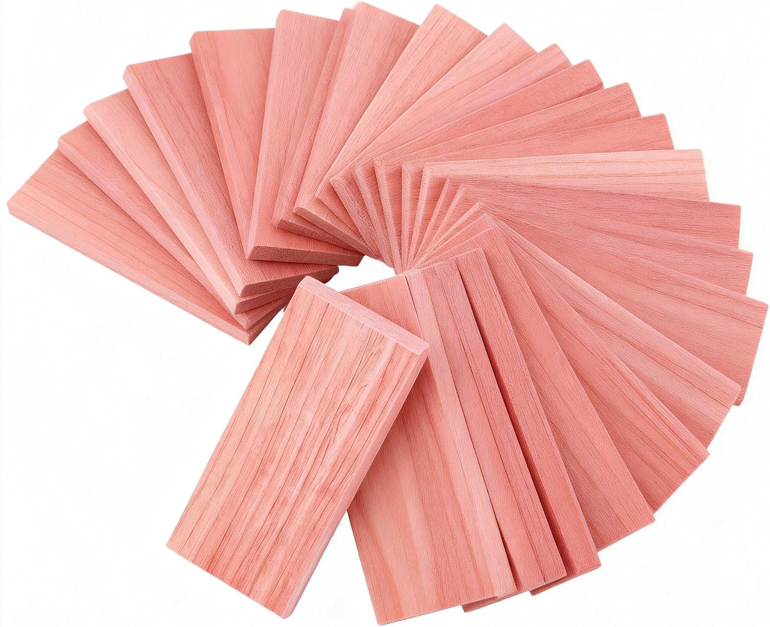 24Pcs American Cedar Blocks for Closet Storage | Cedar Planks Chips, Closet Drawers Organization, 100% Natural Aromatic Red Cedar, Natural Red Cedar Wood Chips