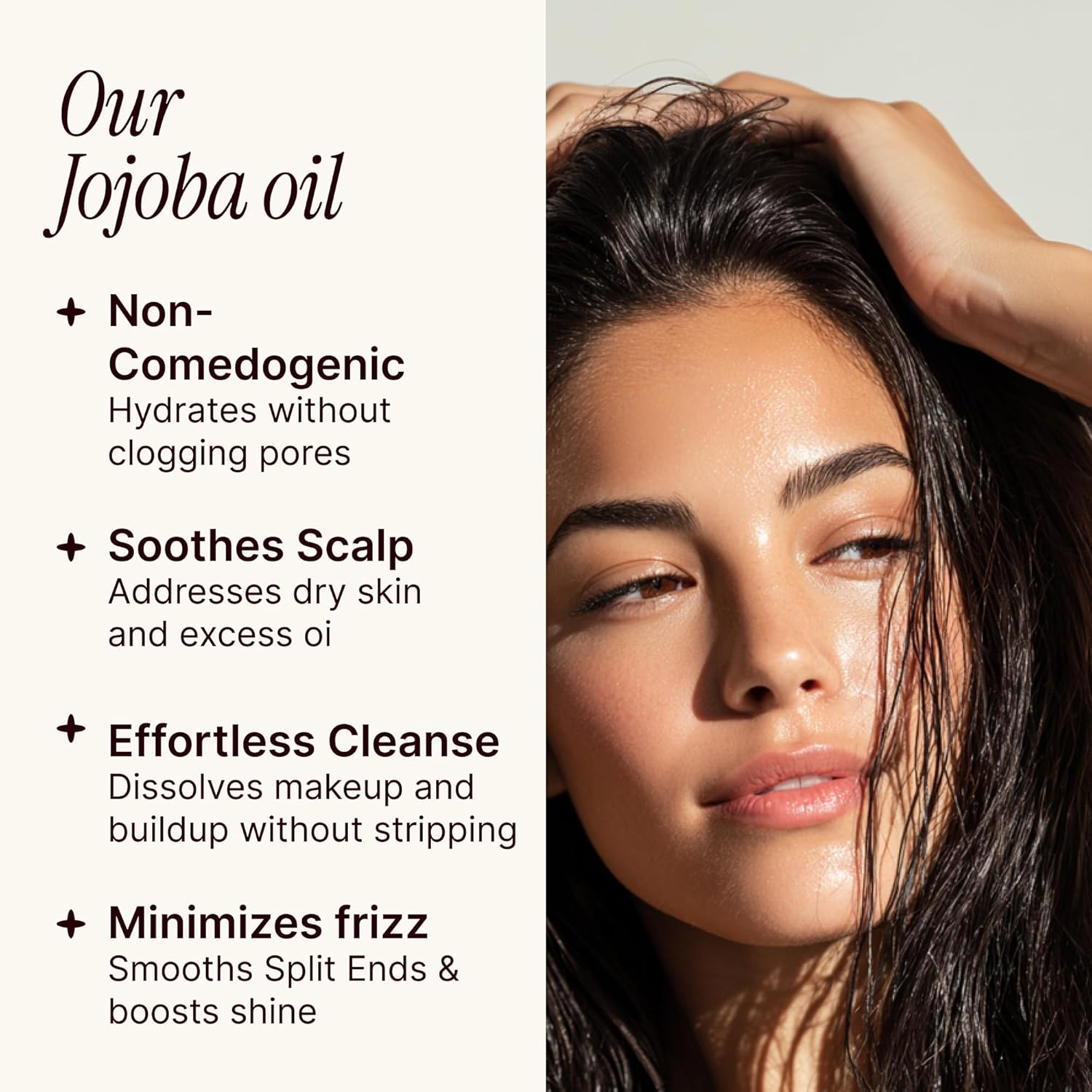 SOULSATION 100% Pure Jojoba Oil Bulk Size (32oz) for Face, Hair & Nails - Non-GMO, Cold-Pressed Moisturizing Premium Carrier Oil, Unrefined For Aging, Wrinkled, & Dry Skin, Frizzy, Damaged Hair