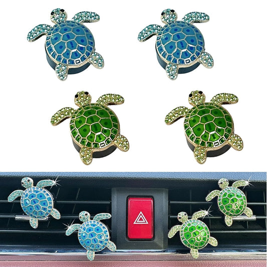 4pcs Cute Sea Turtles Car Air Vent Diffuser