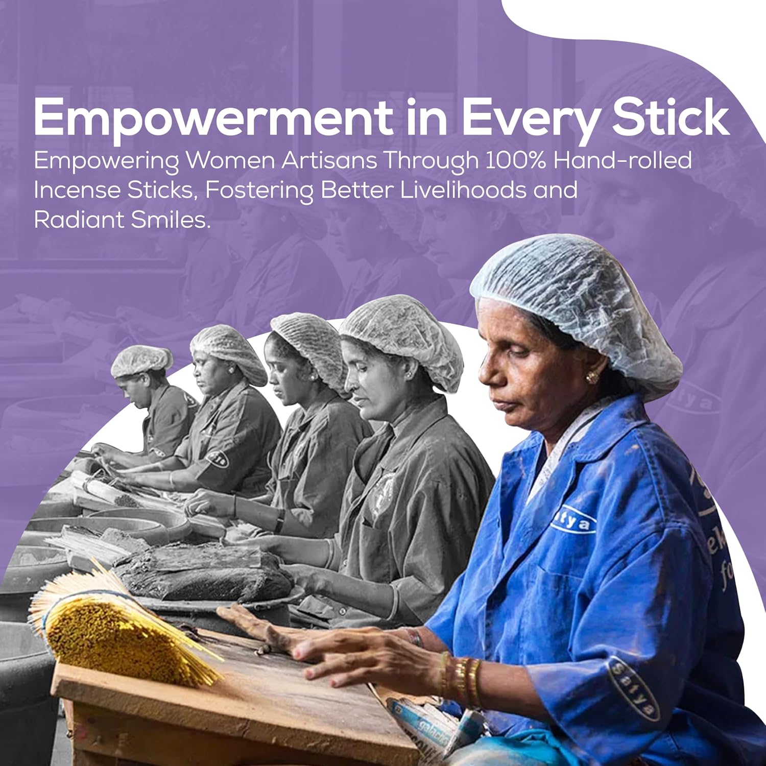 Satya Lavender Incense Sticks, Satya Bng (Bangalore) Insenses 15gmx3 Pack (45 GMS) with Raajsee Incense Holder Bundle, Satya Nagchampa Natural Incense