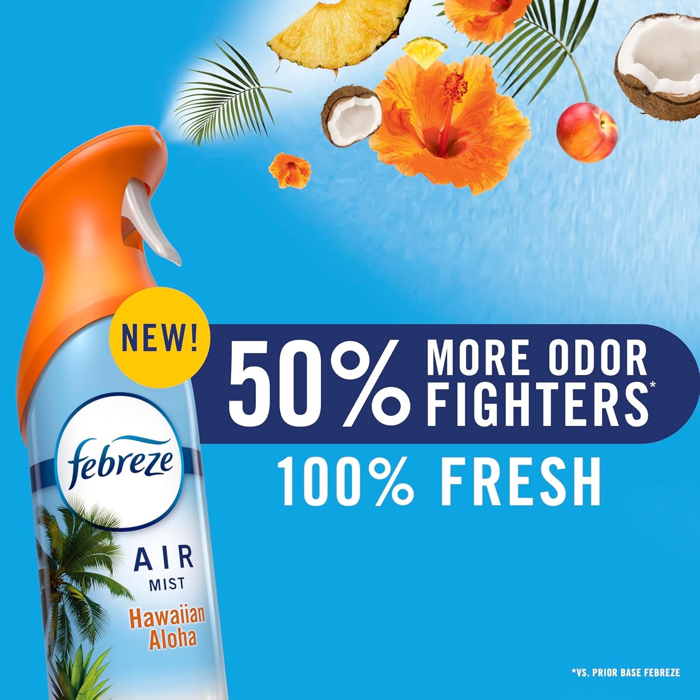 Febreze New & Improved Air Mist Ocean Air Freshener, Home and Kitchen Essentials, Odor Fighting Room Spray, 8.1 oz bottle