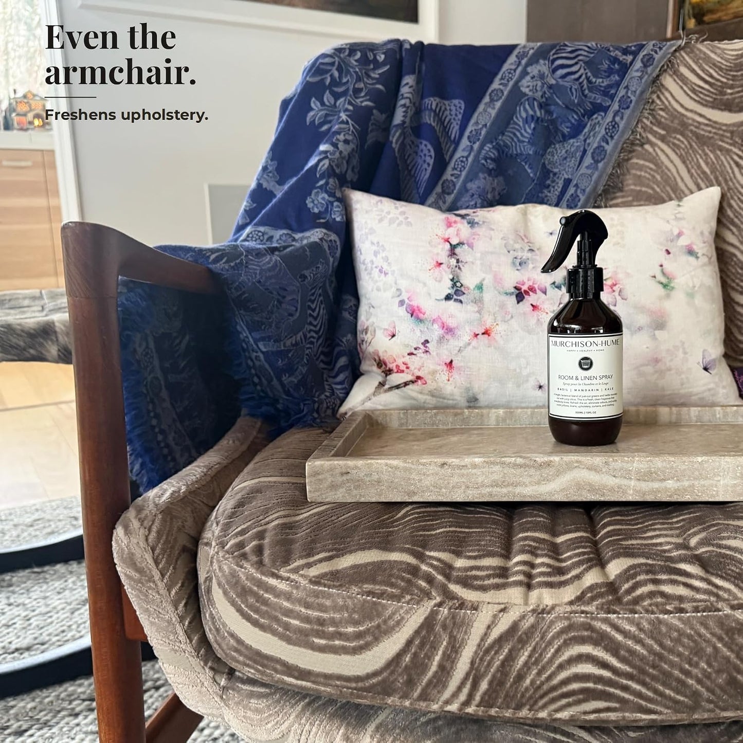 Murchison-Hume Air Freshener Spray - Fresh Herbal-Citrus Scent Room Spray & Linen Spray - Multi-Surface Use, Plant-Based, Non-Toxic, Instant Odor Elimination, Eco-Conscious Packaging
