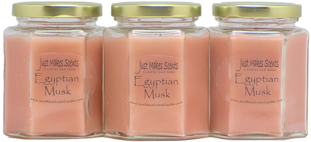3 Pack - Egyptian Musk Scented Blended Soy Candles