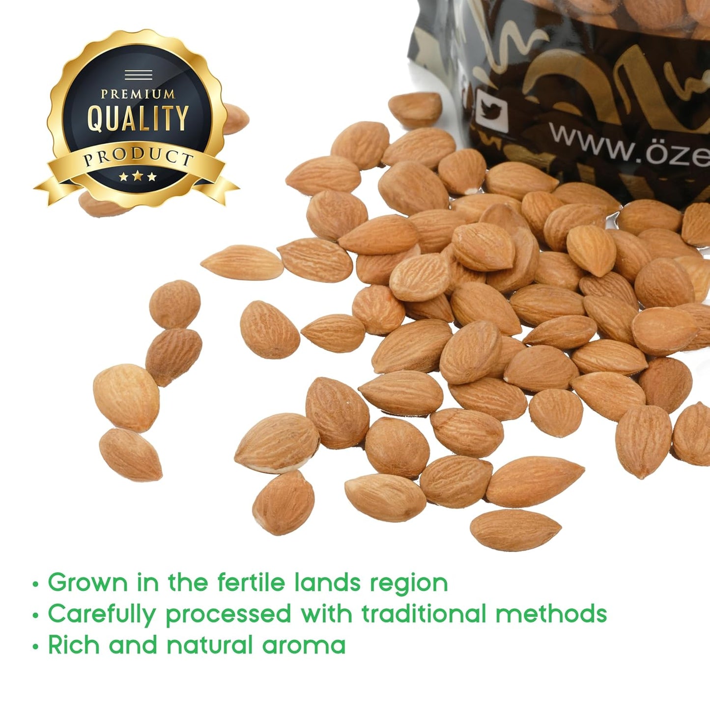 Premium Bitter Raw Apricot Kernels Seeds | Raw Apricot Seeds (8.8 Oz)