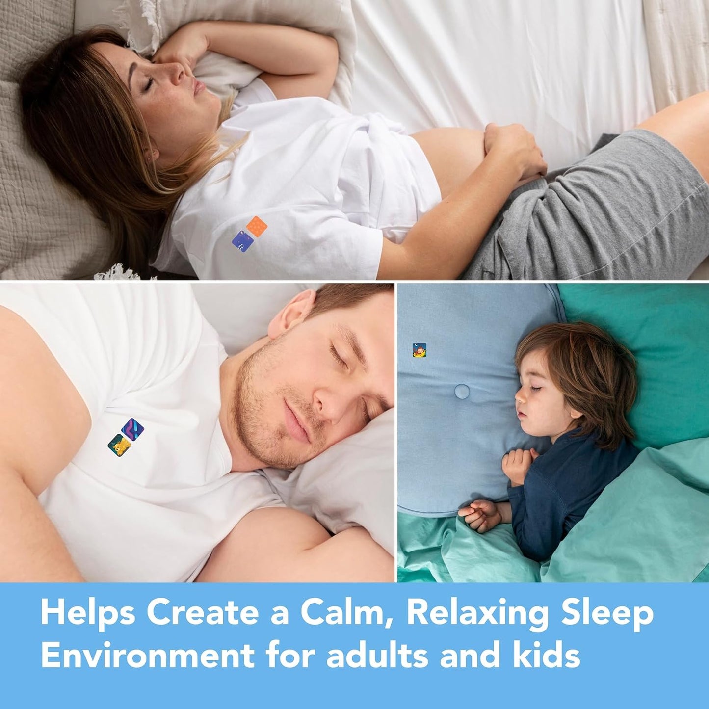 Sleep Stickers for Kids & Adults - 100 Travel Pack Aromatherapy Bedtime Stickers with Lavender, Sweet Orange & Cedarwood - Drug and Melatonin Free Stick-On Sleep Patches for Pillow, Clothing