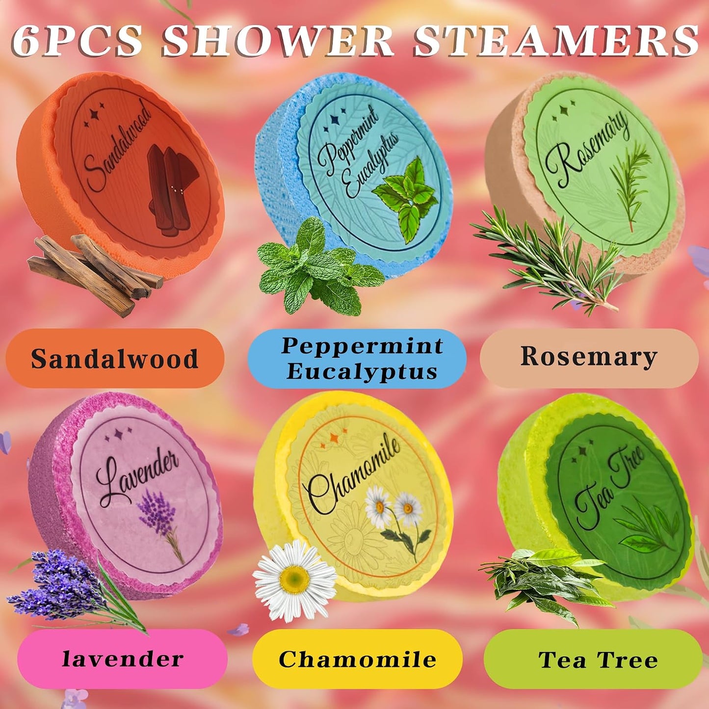 Travel Essentials - Shower Steamers Aromatherapy - Teacher Gifts for Women Men Wife - Birthday Gift for Mom Girls | Self Care Relaxation Essential - Stocking Stuffers for Teen Girls