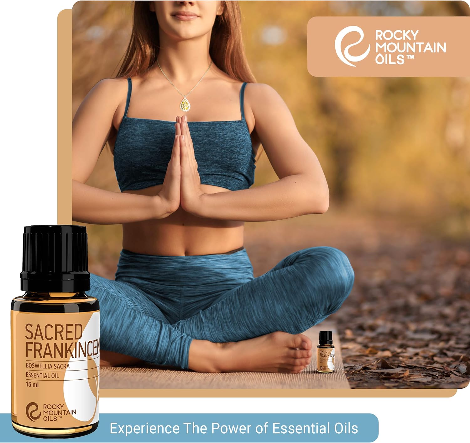 Rocky Mountain Oils Sacred Frankincense Essential Oil - Aromatherapy Essential Oils for Diffusers, Topical Massage Oil for Massage Therapy and Skin Care, and Household - 15ml