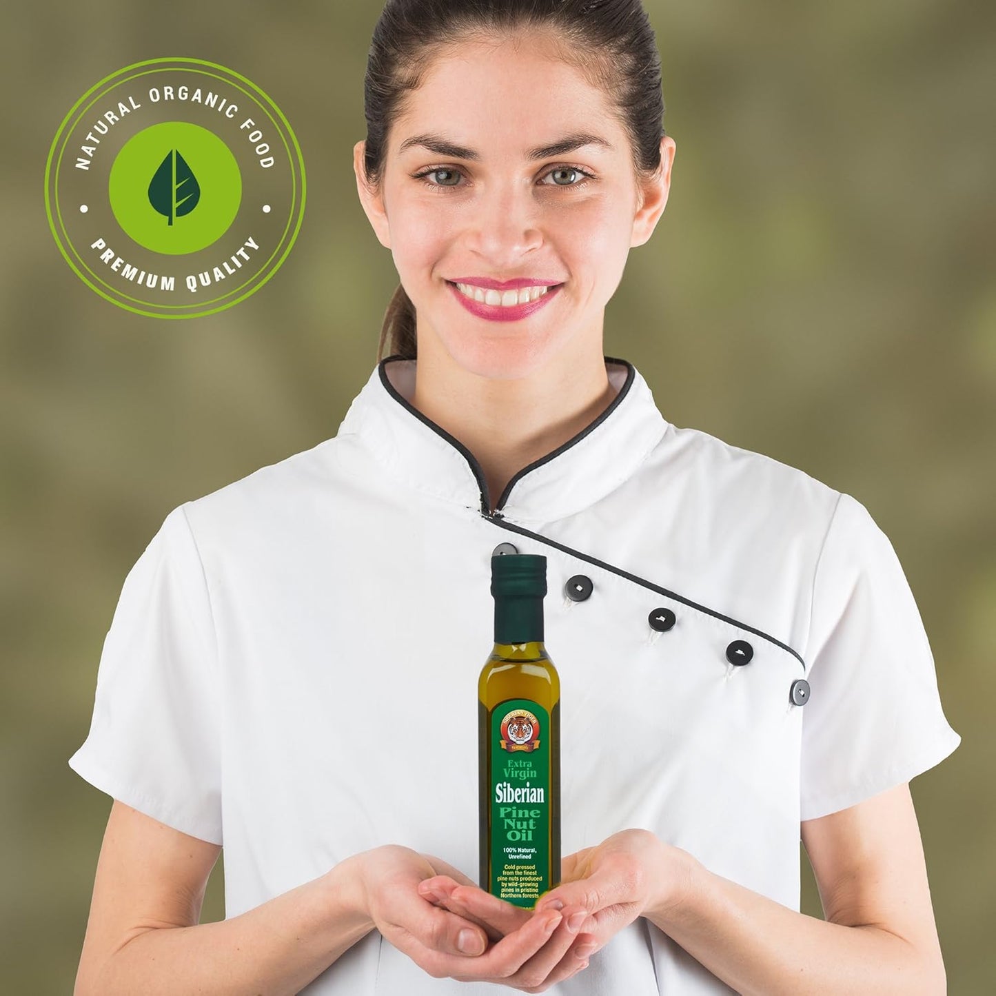 Extra Virgin Siberian Pine Nut Oil, 8.5 oz. Bottle - Premium Quality, Unrefined, 100% Natural - Supports Healthy Digestion and Overall Wellness