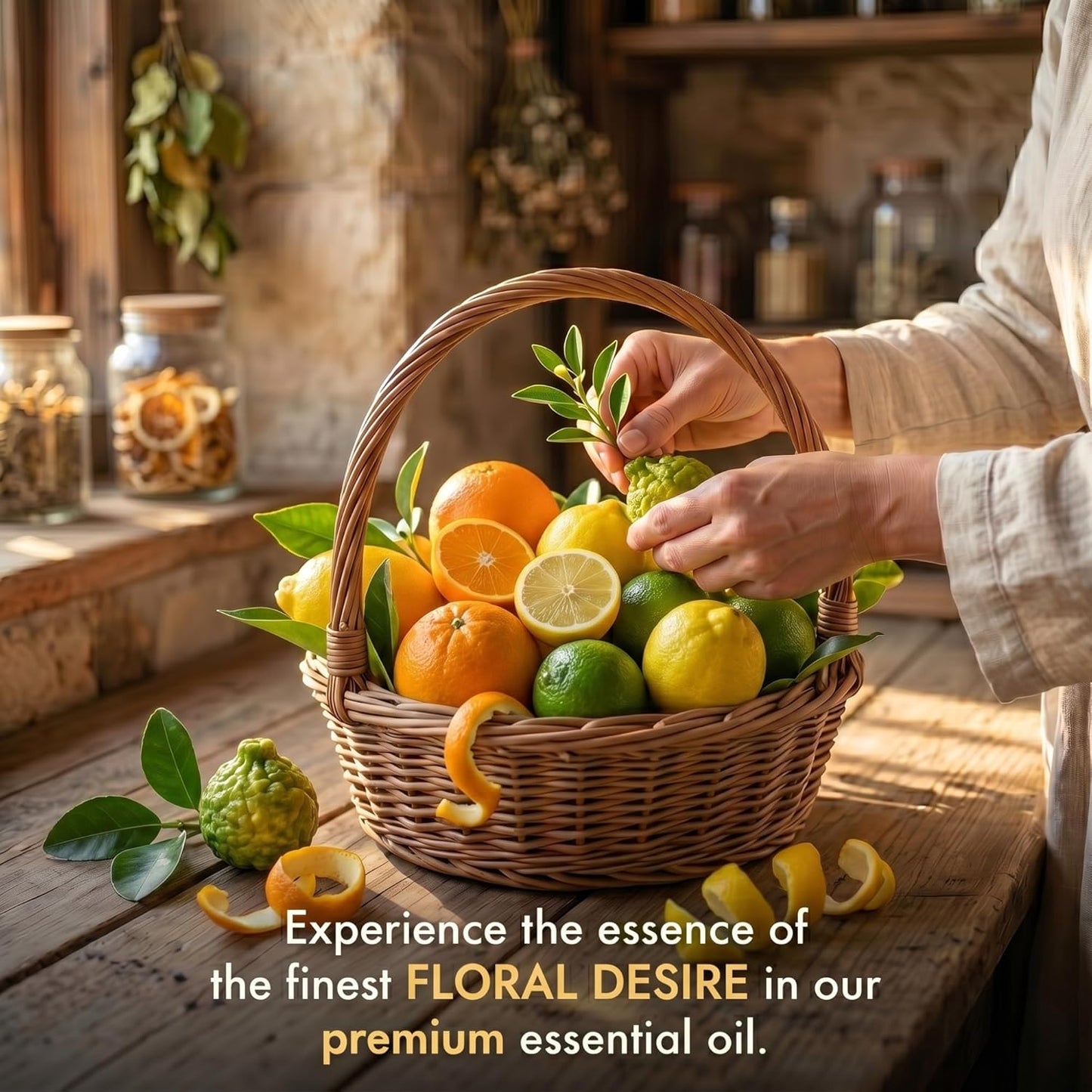 Floral Desire Scent DE LUmiQUE Calming Essential Oil Blend, 100% Natural Aromatherapy Grade, 10ml / 0.34 Fl Oz