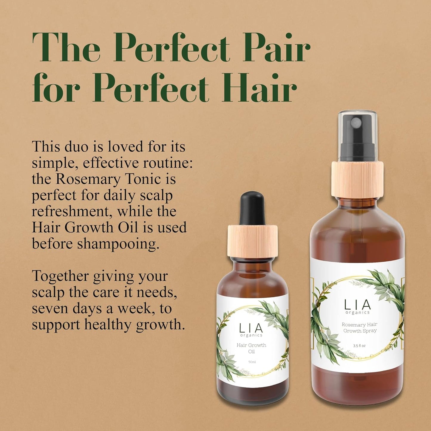 Lia Organics Rosemary Hair Growth Scalp Spray