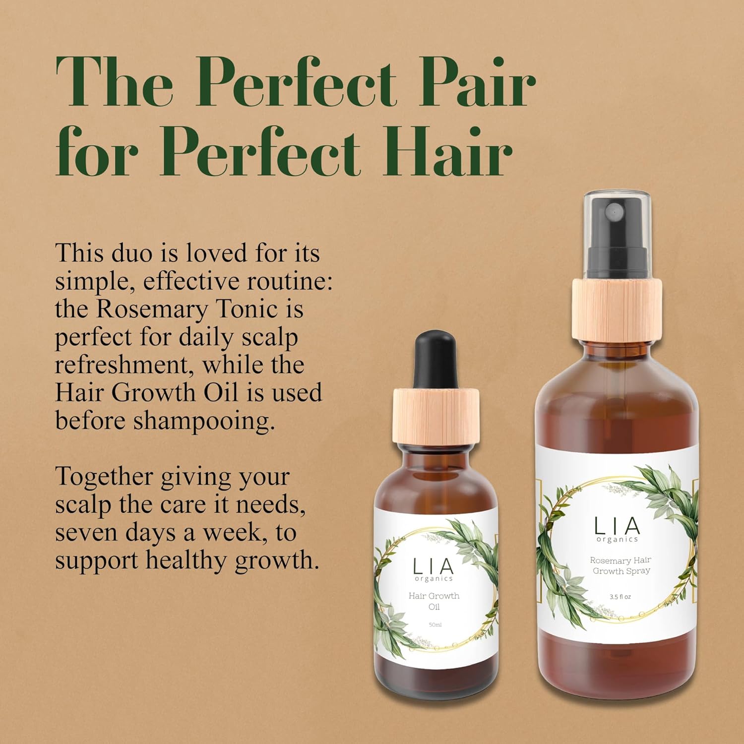 Lia Organics Rosemary Hair Growth Scalp Spray