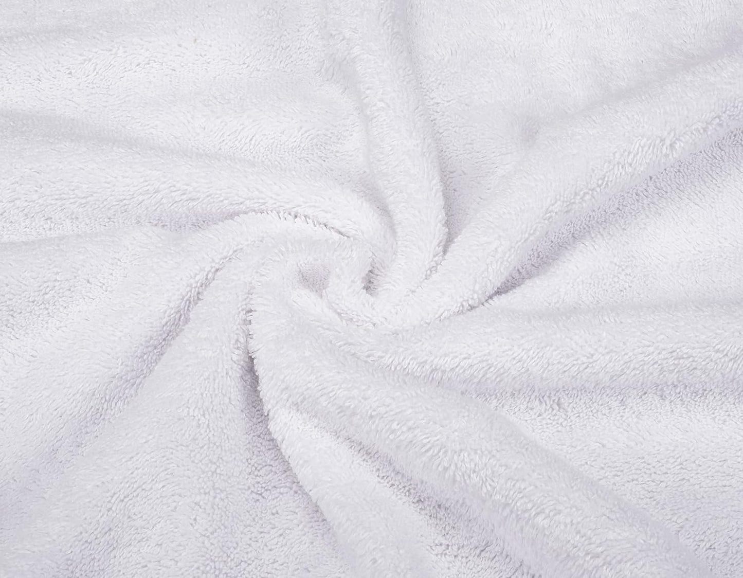 American Soft Linen Luxury 6 Piece Towel Set, 2 Bath Towels 2 Hand Towel 2 Washcloths, 600 GSM 100% Cotton Turkish Towels for Bathroom, White Towel Sets