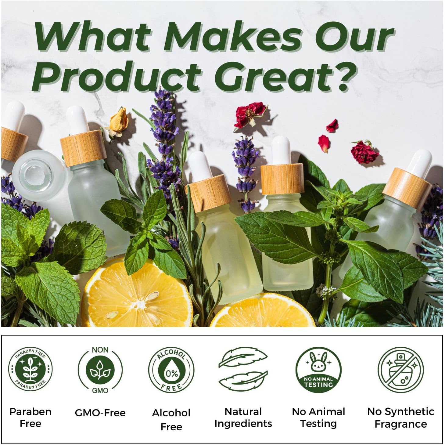 Essential Oils Set (Eucalyptus, Lavender, Lemongrass, Peppermint, Tea Tree, Orange) for Diffuser, Topical Skin, Body, Natural Home Fragrance Gift for Women & Men