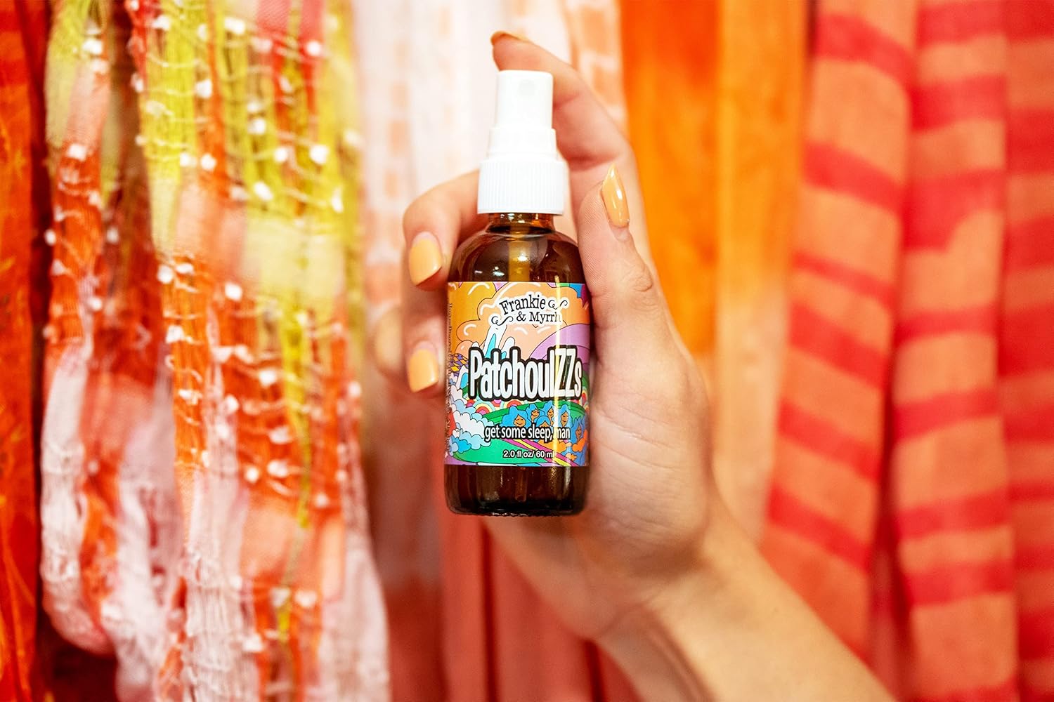 Frankie & Myrrh PatchoulZZs | Patchouli & Lavender Body Spray/Linen/Room Spray | 2 Fl. Oz. Freshwater Mist