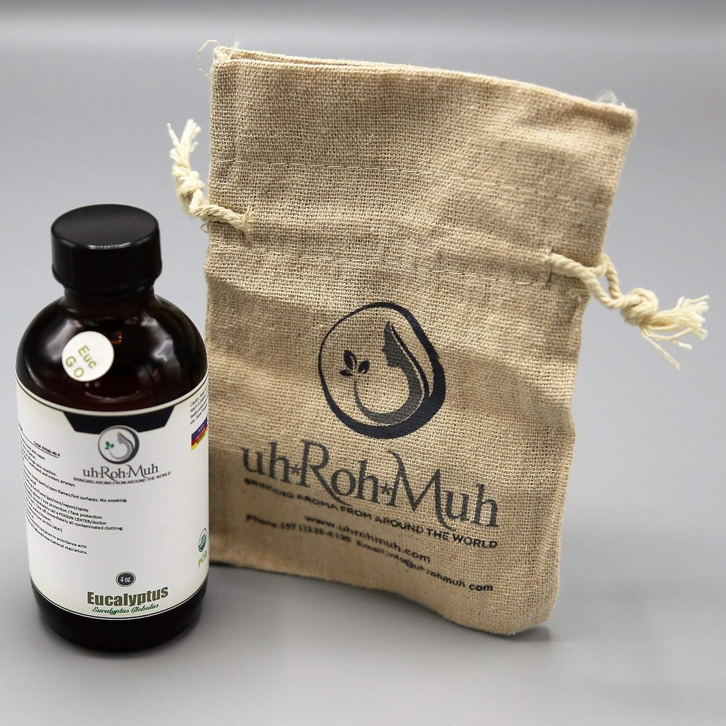 Pure Certified Organic Eucalyptus Globulus Essential Oil (4 oz with Pipette)
