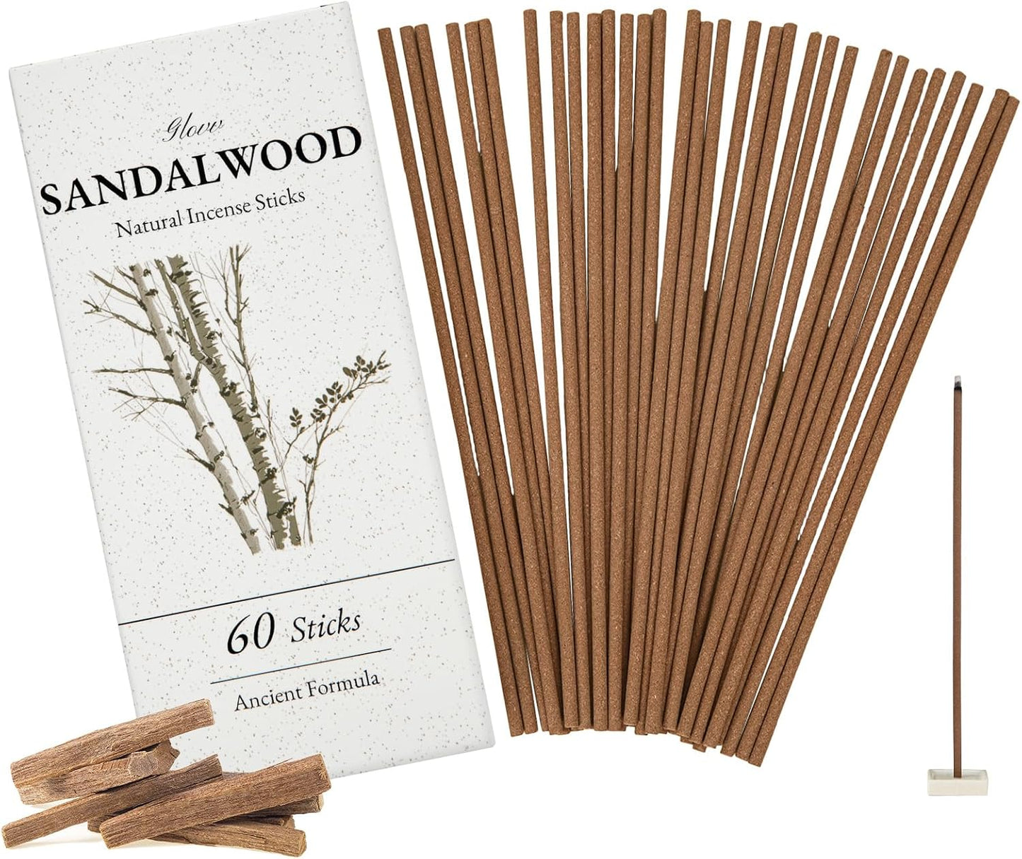 Incense Sticks 60 Pack, Natural Fragrance, Ideal Choice for Yoga, Meditation and Relaxation, Air Purifying Aromatherapy and Long-Lasting Burn