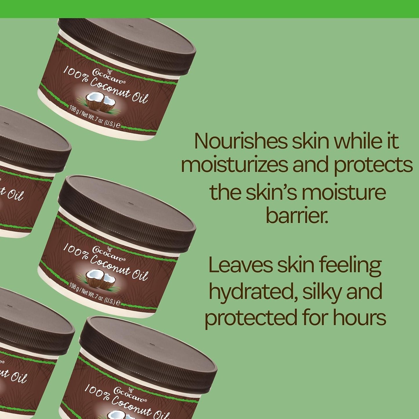 Cococare 100% Coconut Oil 7 Oz - Coconut Oil for Skin and Hair