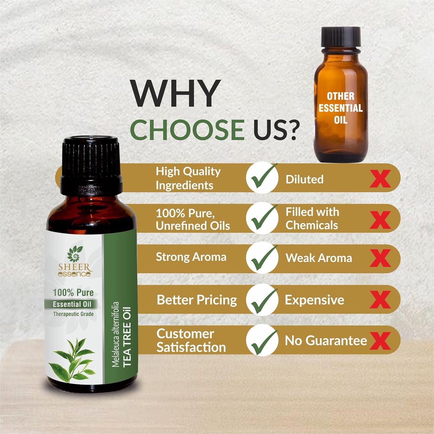 Tea Tree Essential Oil 118 ML (4 Fl. Oz) | 100% Pure Natural Undiluted Uncut Therapeutic Grade Essential Oil